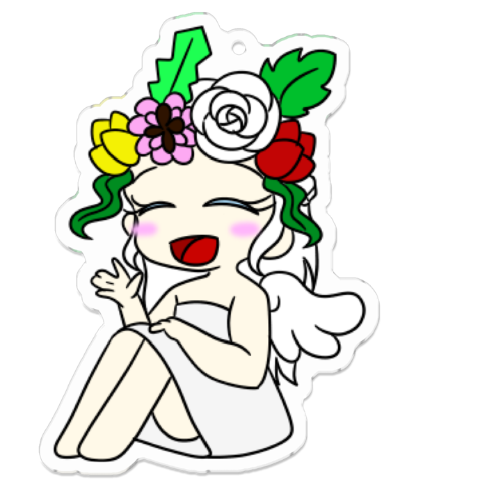 アクリルキーホルダー - 70 x 70 (mm)