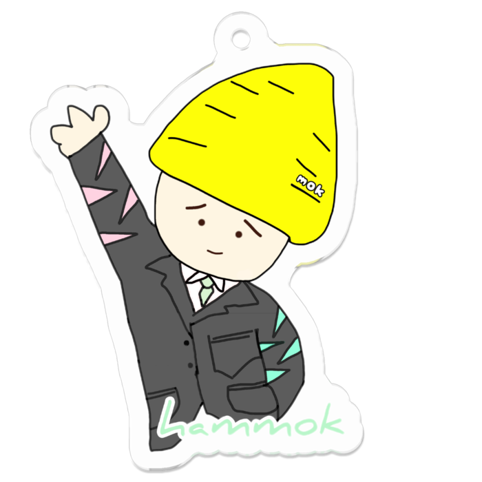 アクリルキーホルダー - 50 x 50 (mm)