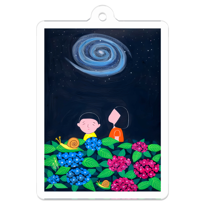 アクリルキーホルダー(コーティング) - 50 x 50 (mm)