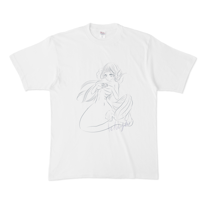 人魚ちゃんTシャツ - XL - 白