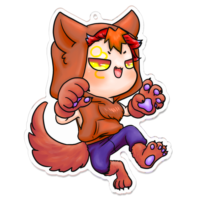 アクリルキーホルダー - 100 x 100 (mm)