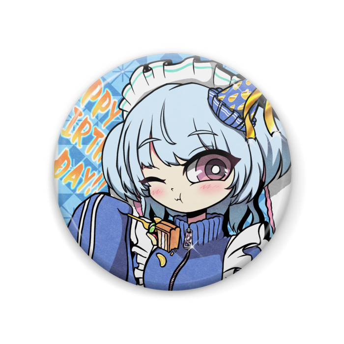 生誕イラスト　缶バッジ Ver. - 57 (mm)