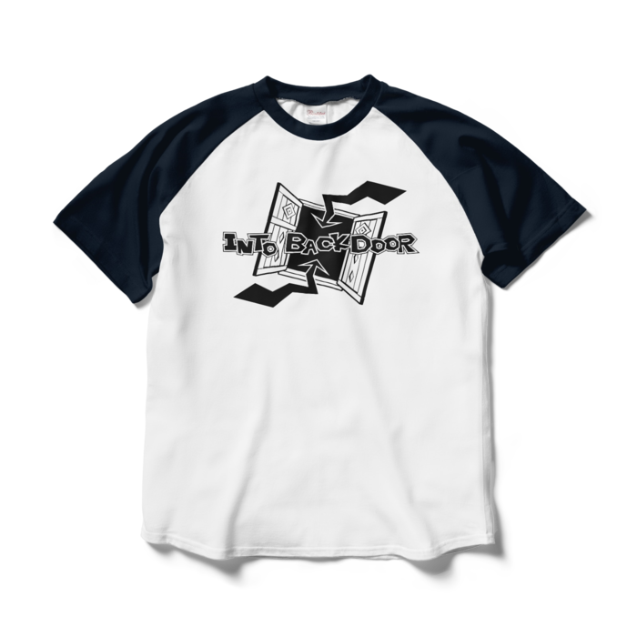 ラグランTシャツ - L - ホワイト×ネイビー