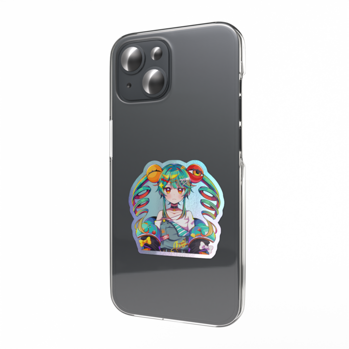 オーロラスマホステッカー - 縦