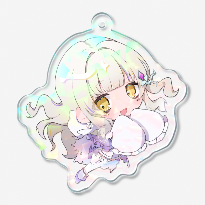 ホログラムアクリルキーホルダー - 50 × 50mm