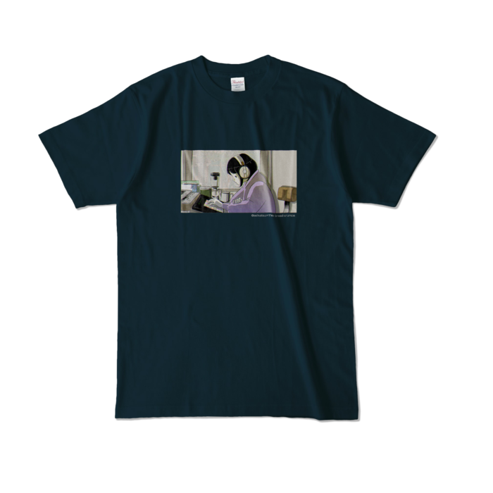 カラーTシャツ - L - ネイビー (濃色)
