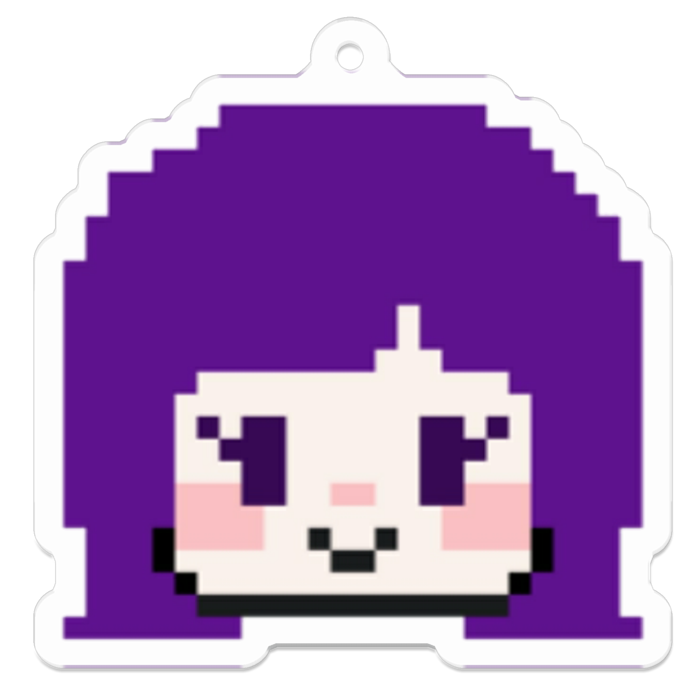 アクリルおろろんキーホルダー - 50 x 50 (mm)