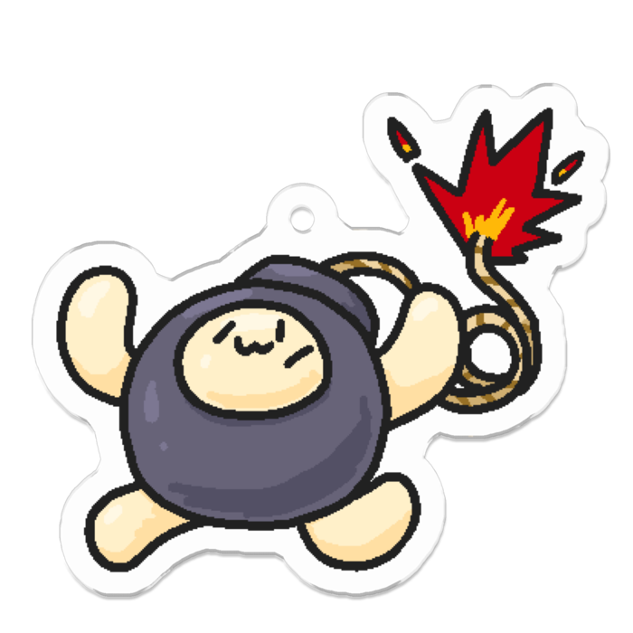 アクリルキーホルダー - 50 x 50 (mm)