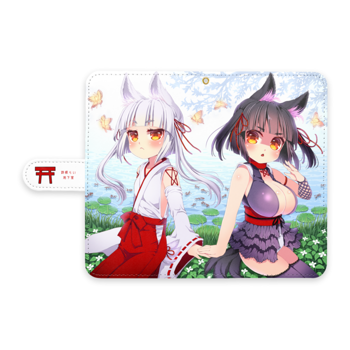 手帳型Androidケース - L - ストラップ穴 あり