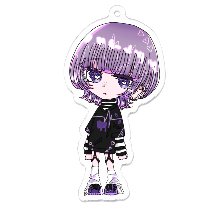 アクリルキーホルダー - 70 x 70 (mm)