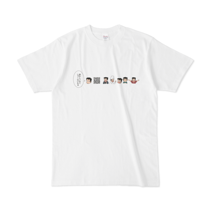 Tシャツ - L - 白　ぽっちゃり