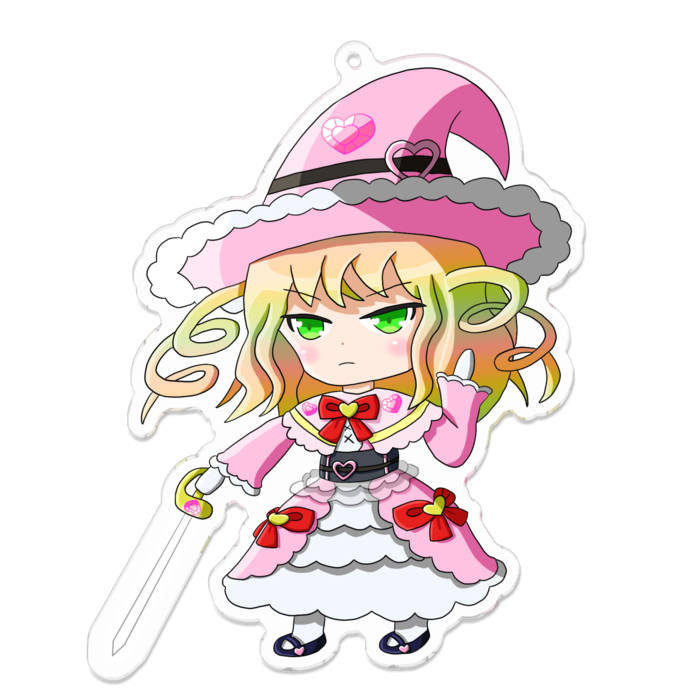 アクリルキーホルダー（コーティング） - 100 x 100 (mm)