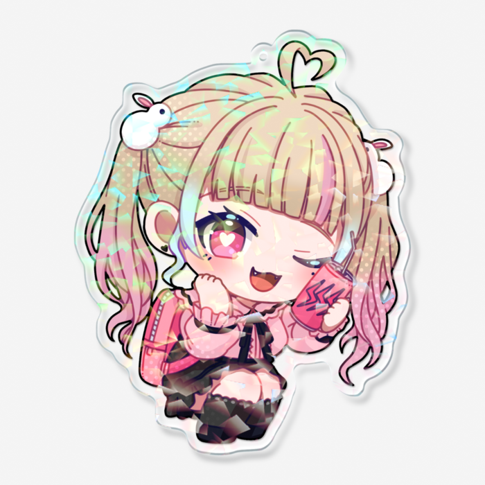 ホログラムアクリルキーホルダー - 100 × 100mm