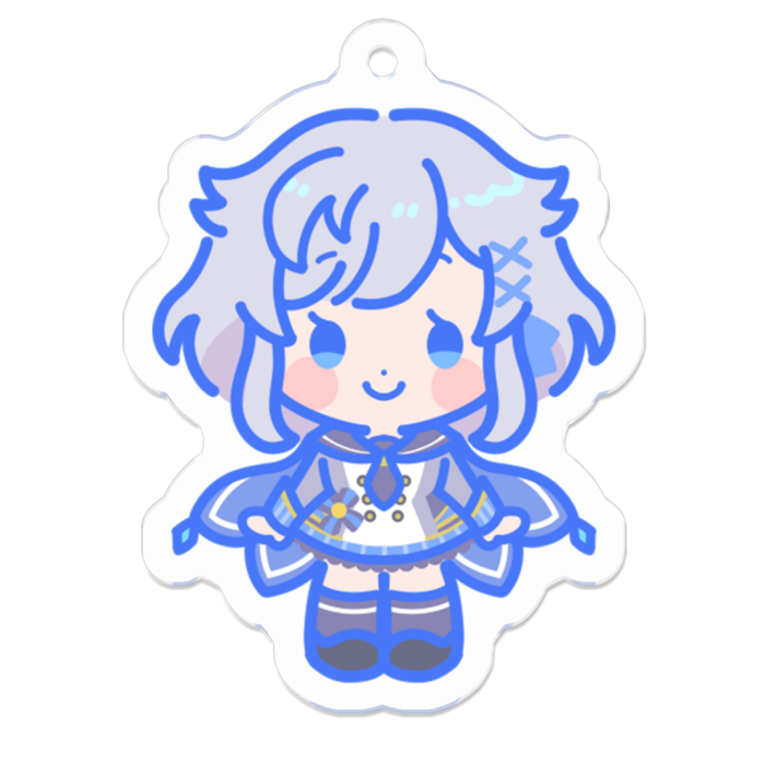 アクリルキーホルダー（コーティング） - 50 x 50 (mm)