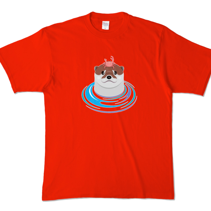 カラーTシャツ - XL - レッド (濃色)