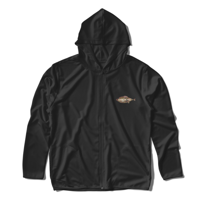 お魚ロゴパーカー  - L - ブラック