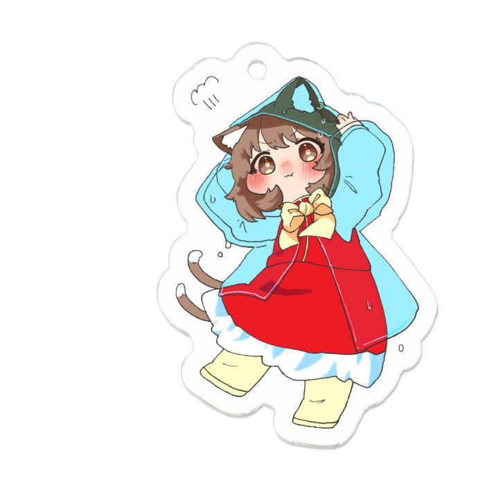 アクリルキーホルダー（コーティング） - 50 x 50 (mm)