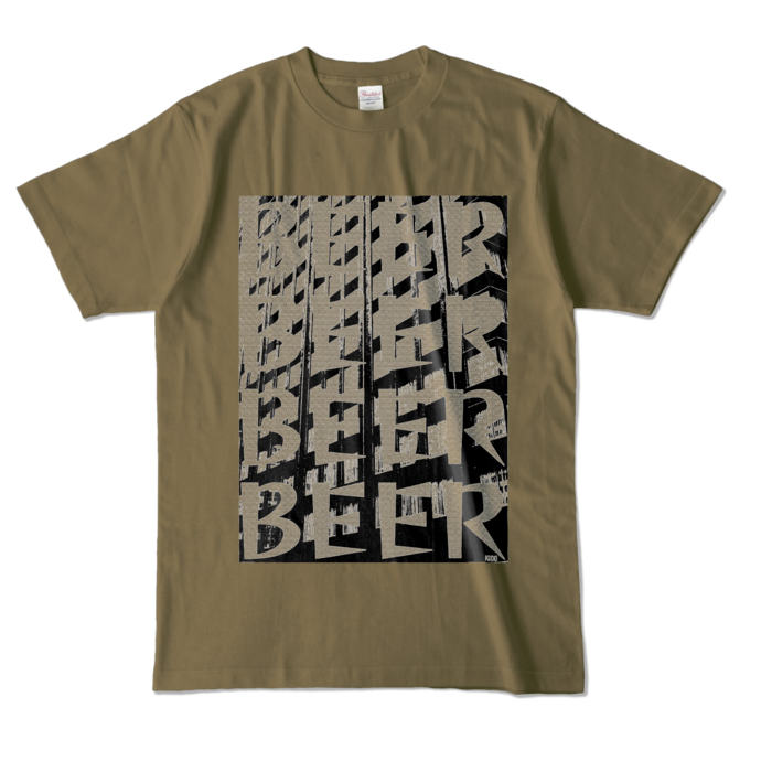 カラーTシャツ - L - オリーブ (濃色)