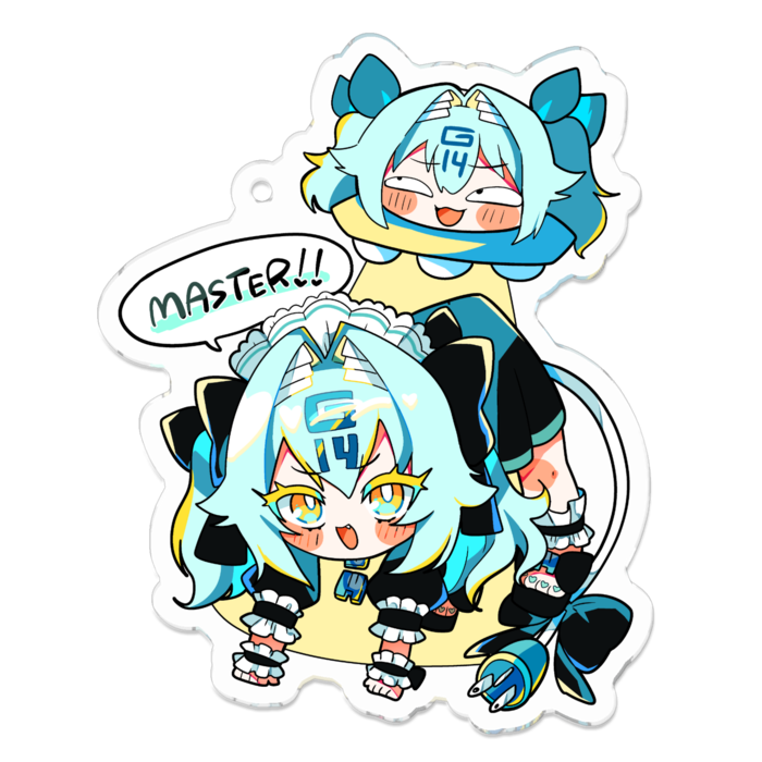 イヨ　アクキー　 70 x 70 (mm)