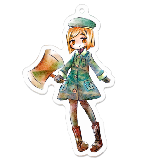 アクリルキーホルダー - 70 x 70 (mm)