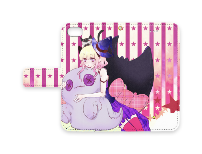 手帳型iPhoneケース - iPhone 8 / 7 - ストラップ穴 あり