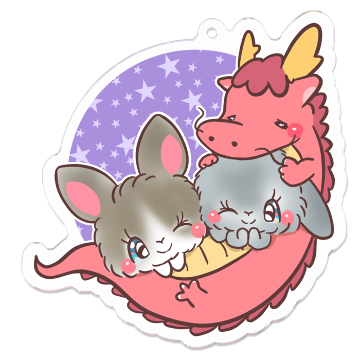 アクリルキーホルダー - 70 x 70 (mm)