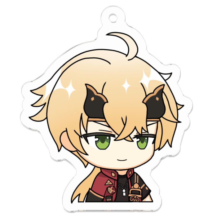 アクリルキーホルダー（コーティング） - 50 x 50 (mm)