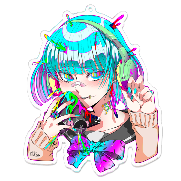 アクリルキーホルダー（コーティング） - 100 x 100 (mm)