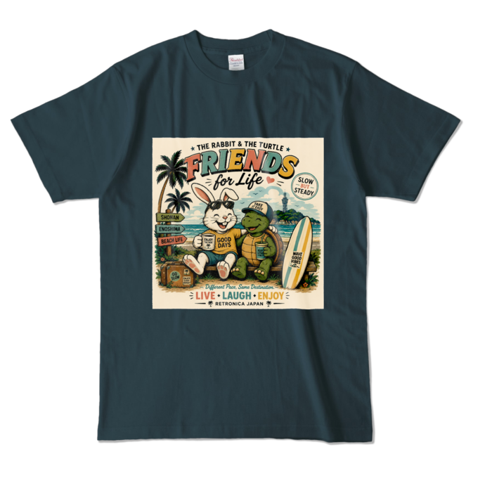 カラーTシャツ - L - デニム (濃色)