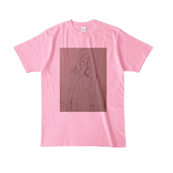 カラーTシャツ(淡色) - L - ピーチ