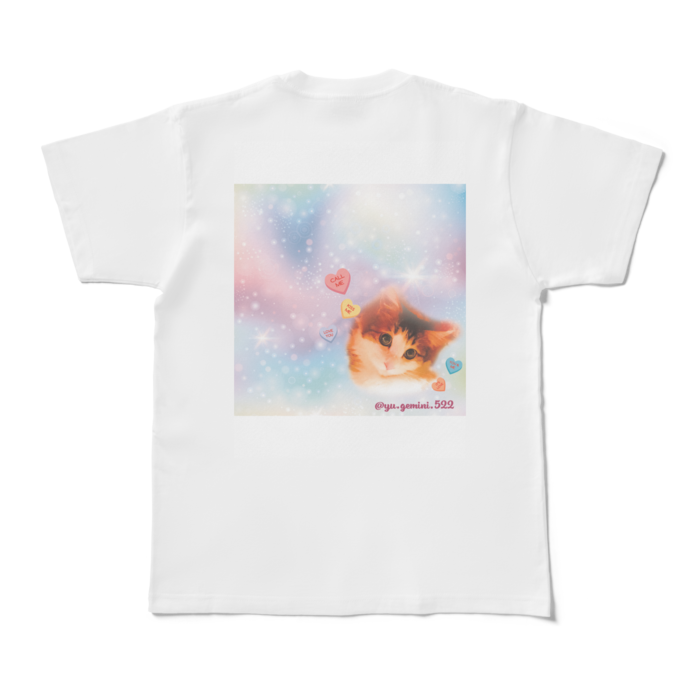 Tシャツ - M - 背面　(キキララ)