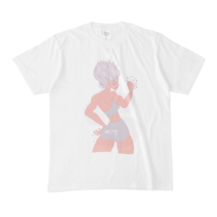 紫ぷりぷりちゃんTシャツ - M