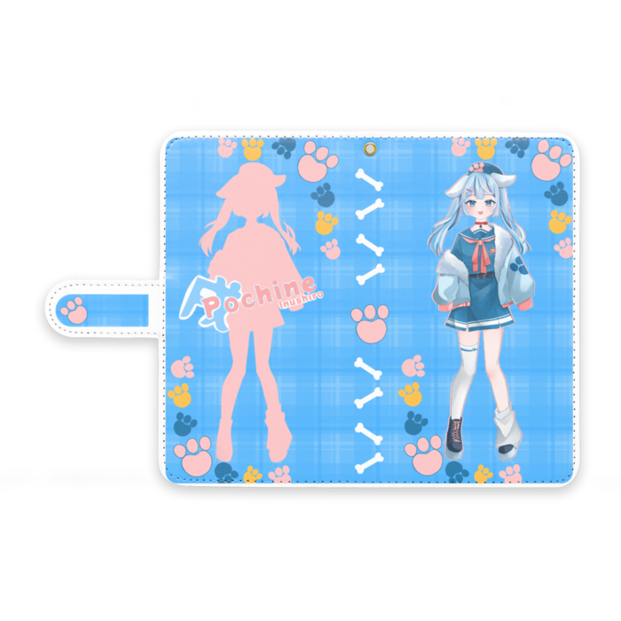 手帳型Androidケース - M - ストラップ穴 あり
