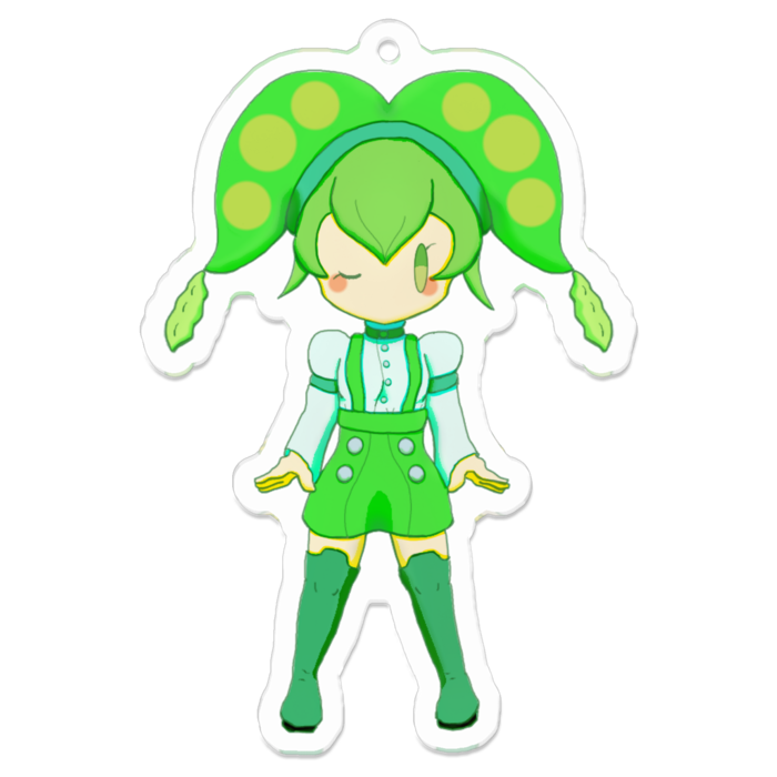 アクリルキーホルダー(コーティング) - 70 x 70 (mm)