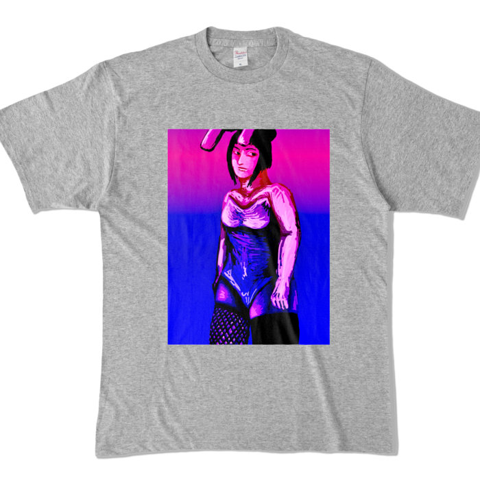 カラーTシャツ - XL - 杢グレー (濃色)