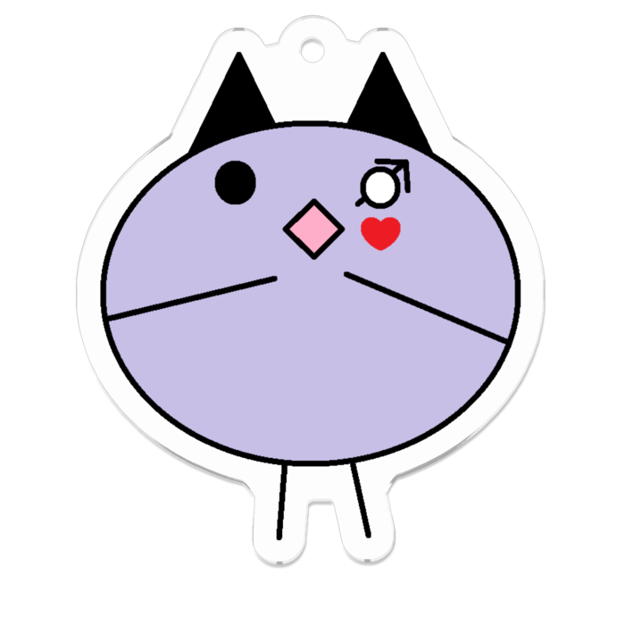 アクリルキーホルダー - 50 x 50 (mm)