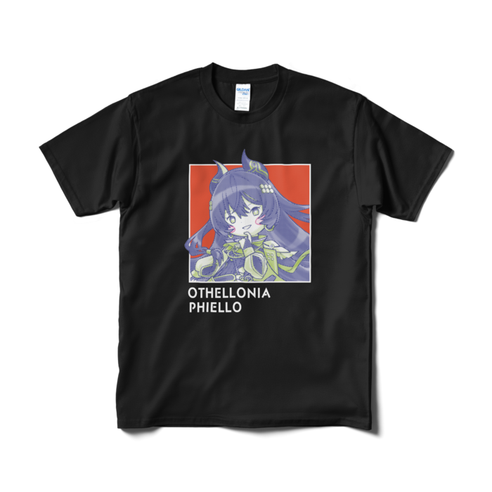 ちびキャラ「運命の輪フィーロ」デザインTシャツ（M/ブラック）