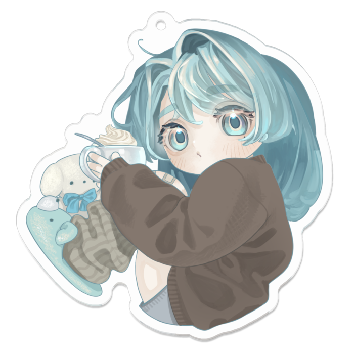 アクリルキーホルダー - 70 x 70 (mm)