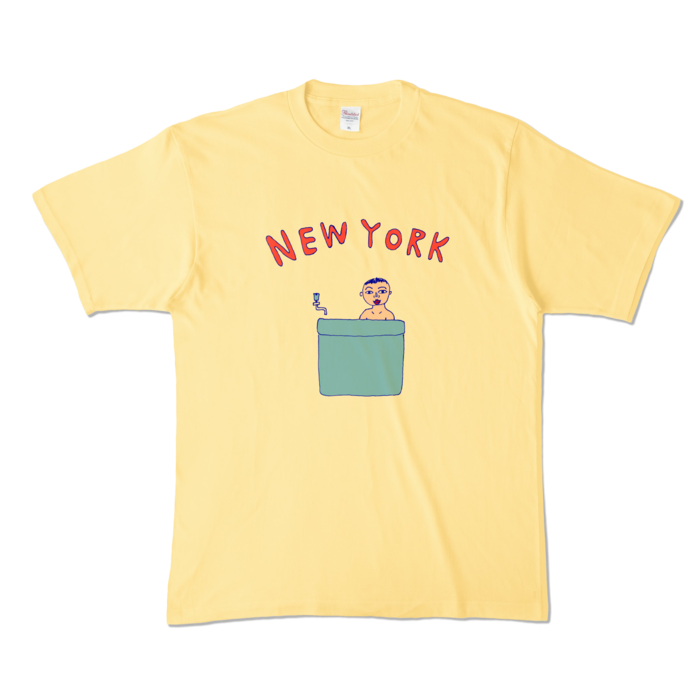 カラーTシャツ - XL - ライトイエロー (淡色)