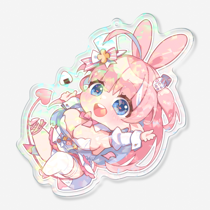 ホログラムアクリルキーホルダー - 100 × 100mm