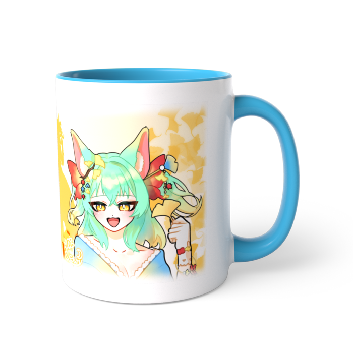 青色・マグカップ