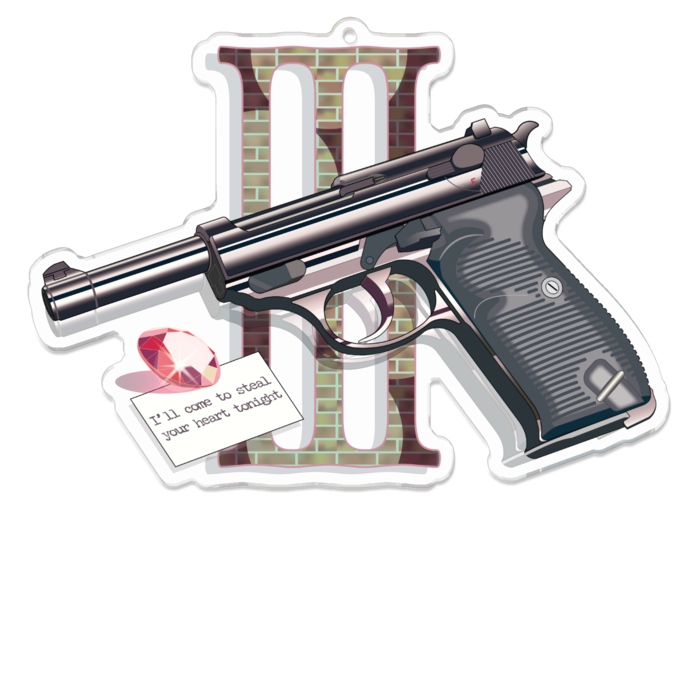 アクリルキーホルダー - 100 x 100 (mm)