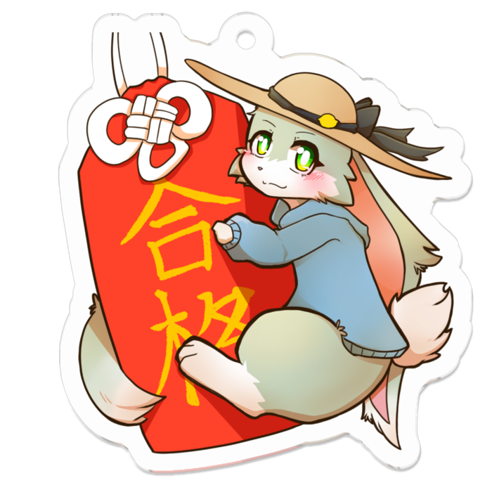 アクリルキーホルダー（コーティング） - 50 x 50 (mm)