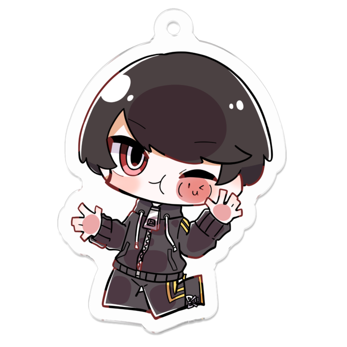 アクリルキーホルダー（コーティング） - 50 x 50 (mm)