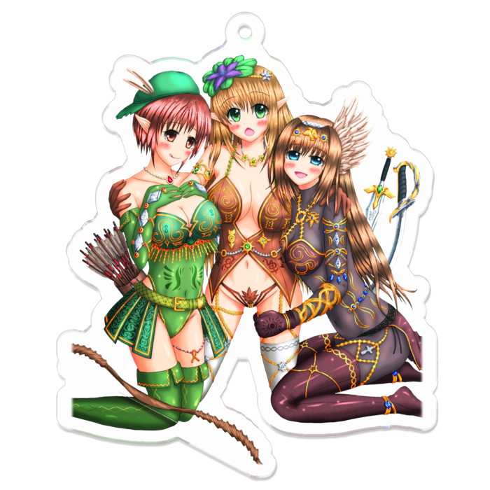 アクリルキーホルダー - 70 x 70 (mm)