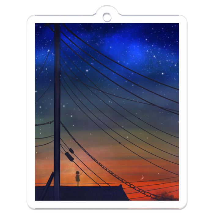 アクリルキーホルダー - 50 x 50 (mm)