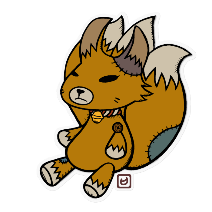 【つぶぐるみ】よみおとステッカー(クリア) - 160 x 160 (mm)(1)