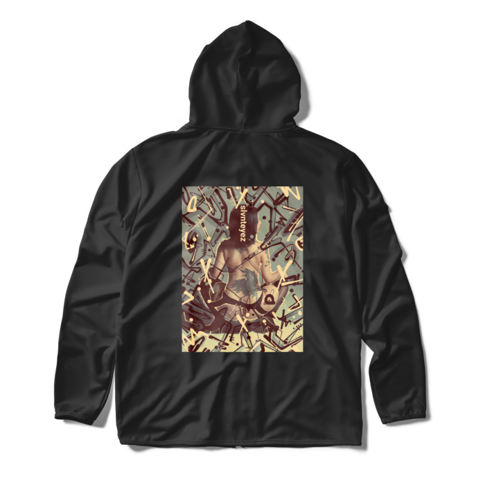 ジップパーカー - XL - ブラック