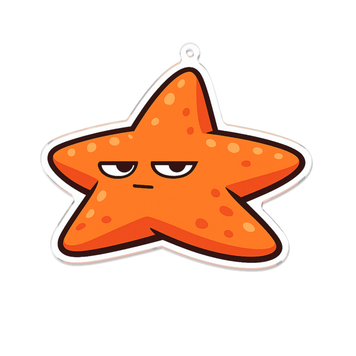 アクリルキーホルダー - 100 x 100 (mm)