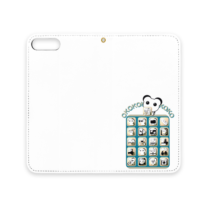 手帳型iPhoneケース（ベルトなし） - iPhone 8 Plus / 7 Plus - ストラップ穴 あり